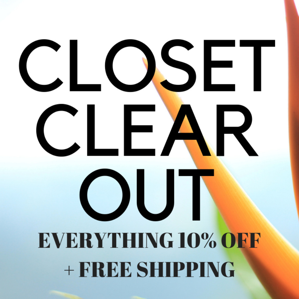 OFFERING 10% OFF ALL ITEMS in MY CLOSET!